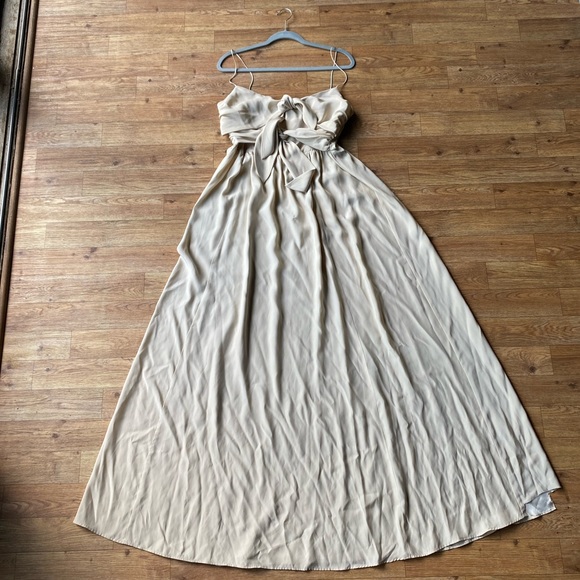 Reformation Carrara Silk Crème Gown size 12 NWT - Picture 4 of 6